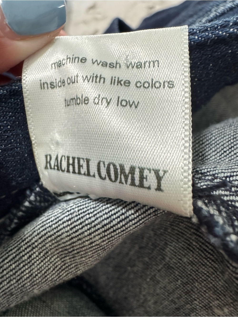 Rachel Comey Mid Rise Straight Jeans Dark Wash Size 4 - Picture 11 of 11
